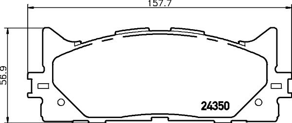 HELLA 8DB 355 012-401 - Kit pastiglie freno, Freno a disco autozon.pro