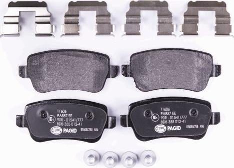 HELLA 8DB 355 012-411 - Kit pastiglie freno, Freno a disco autozon.pro