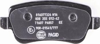 HELLA 8DB 355 012-421 - Kit pastiglie freno, Freno a disco autozon.pro