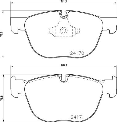 HELLA 8DB 355 012-541 - Kit pastiglie freno, Freno a disco autozon.pro