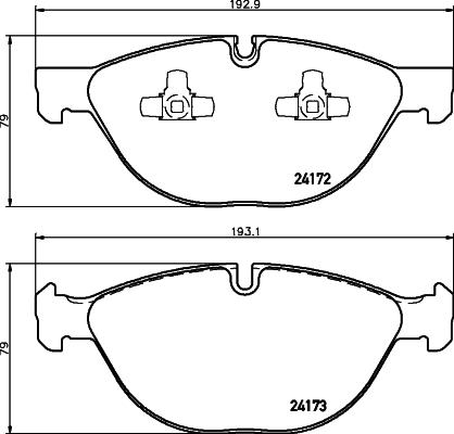 HELLA 8DB 355 012-661 - Kit pastiglie freno, Freno a disco autozon.pro