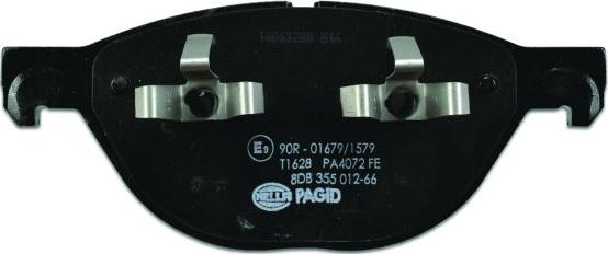 HELLA 8DB 355 012-661 - Kit pastiglie freno, Freno a disco autozon.pro