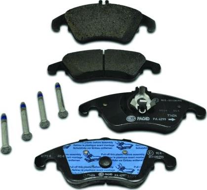 HELLA 8DB 355 012-621 - Kit pastiglie freno, Freno a disco autozon.pro