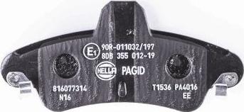 HELLA 8DB 355 012-191 - Kit pastiglie freno, Freno a disco autozon.pro