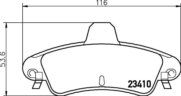 HELLA 8DB 355 012-191 - Kit pastiglie freno, Freno a disco autozon.pro