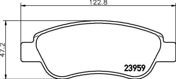 HELLA 8DB 355 012-141 - Kit pastiglie freno, Freno a disco autozon.pro