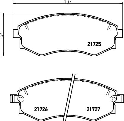 HELLA 8DB 355 012-161 - Kit pastiglie freno, Freno a disco autozon.pro