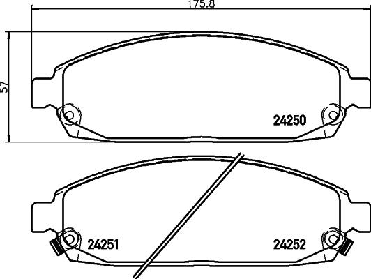 HELLA 8DB 355 012-101 - Kit pastiglie freno, Freno a disco autozon.pro