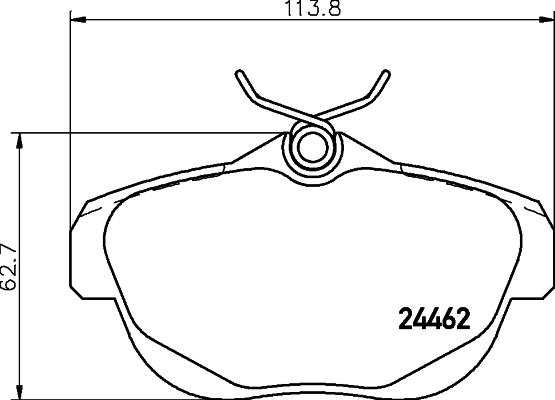 HELLA 8DB 355 012-881 - Kit pastiglie freno, Freno a disco autozon.pro