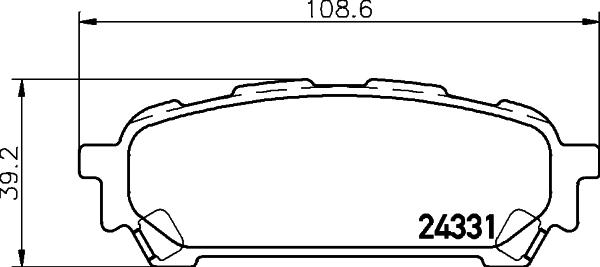 HELLA 8DB 355 012-311 - Kit pastiglie freno, Freno a disco autozon.pro