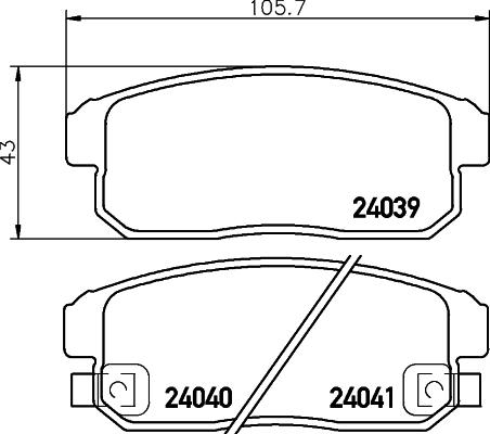 HELLA 8DB 355 012-331 - Kit pastiglie freno, Freno a disco autozon.pro