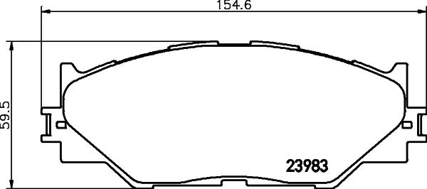 HELLA 8DB 355 012-241 - Kit pastiglie freno, Freno a disco autozon.pro