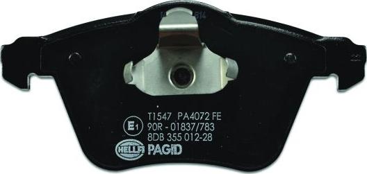 HELLA 8DB 355 012-281 - Kit pastiglie freno, Freno a disco autozon.pro