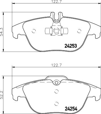 HELLA 8DB 355 012-741 - Kit pastiglie freno, Freno a disco autozon.pro