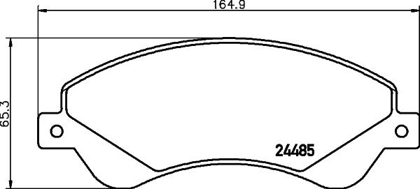 HELLA 8DB 355 012-771 - Kit pastiglie freno, Freno a disco autozon.pro