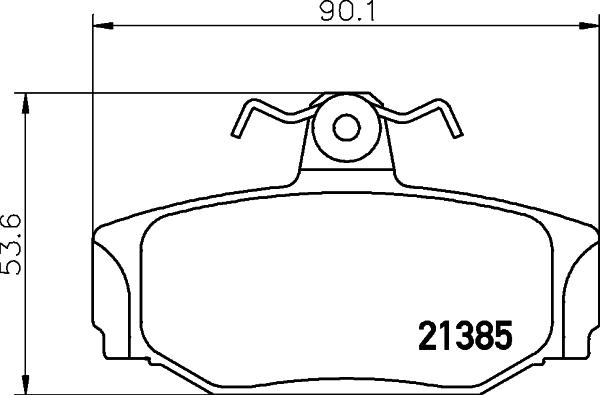 HELLA 8DB 355 017-991 - Kit pastiglie freno, Freno a disco autozon.pro