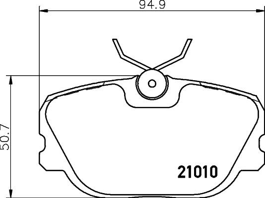 HELLA 8DB 355 017-941 - Kit pastiglie freno, Freno a disco autozon.pro