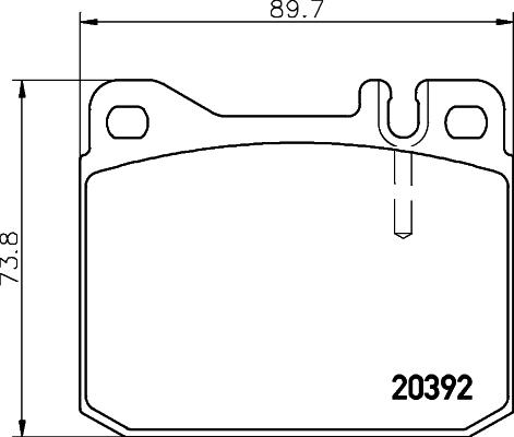 HELLA 8DB 355 017-461 - Kit pastiglie freno, Freno a disco autozon.pro