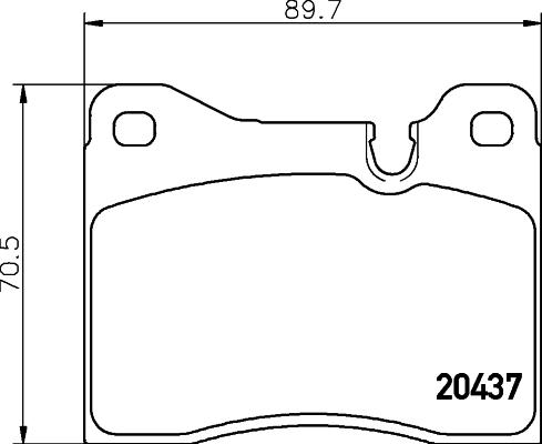 HELLA 8DB 355 017-561 - Kit pastiglie freno, Freno a disco autozon.pro