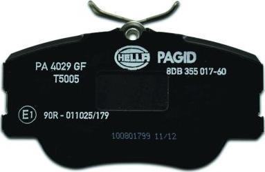 HELLA 8DB 355 017-601 - Kit pastiglie freno, Freno a disco autozon.pro