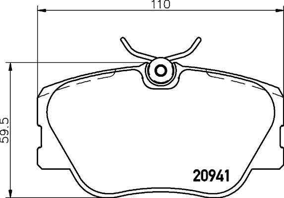 HELLA 8DB 355 017-601 - Kit pastiglie freno, Freno a disco autozon.pro