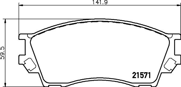 HELLA 8DB 355 017-091 - Kit pastiglie freno, Freno a disco autozon.pro