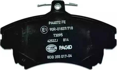 HELLA 8DB 355 017-041 - Kit pastiglie freno, Freno a disco autozon.pro