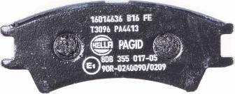 HELLA 8DB 355 017-051 - Kit pastiglie freno, Freno a disco autozon.pro