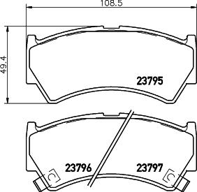 HELLA 8DB 355 017-031 - Kit pastiglie freno, Freno a disco autozon.pro