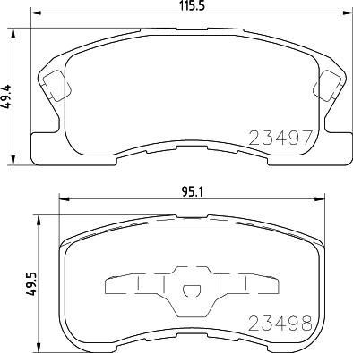 HELLA 8DB 355 017-111 - Kit pastiglie freno, Freno a disco autozon.pro