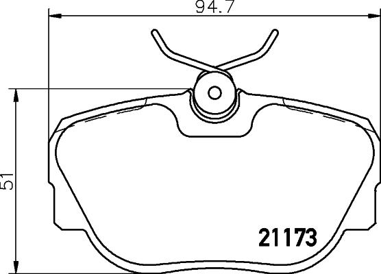 HELLA 8DB 355 017-811 - Kit pastiglie freno, Freno a disco autozon.pro