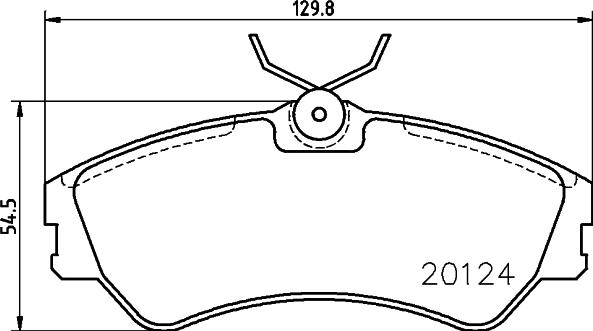 HELLA 8DB 355 017-881 - Kit pastiglie freno, Freno a disco autozon.pro