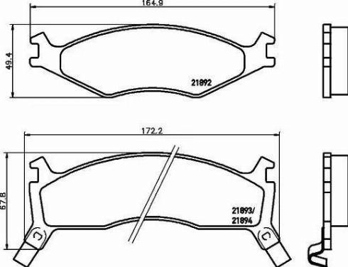 HELLA 8DB 355 017-301 - Kit pastiglie freno, Freno a disco autozon.pro