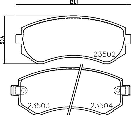 HELLA 8DB 355 017-201 - Kit pastiglie freno, Freno a disco autozon.pro