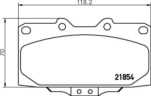 HELLA 8DB 355 017-211 - Kit pastiglie freno, Freno a disco autozon.pro