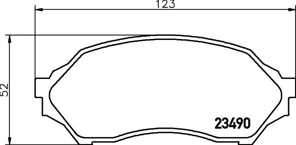 HELLA 8DB 355 017-281 - Kit pastiglie freno, Freno a disco autozon.pro