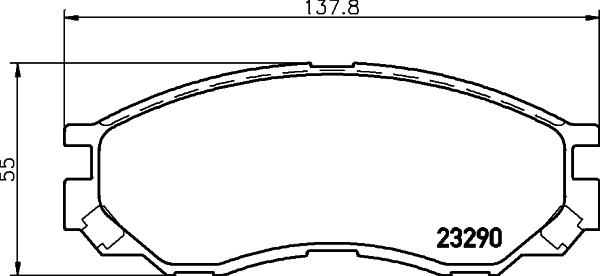 HELLA 8DB 355 027-461 - Kit pastiglie freno, Freno a disco autozon.pro