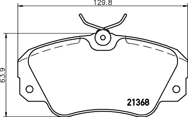 HELLA 8DB 355 017-771 - Kit pastiglie freno, Freno a disco autozon.pro