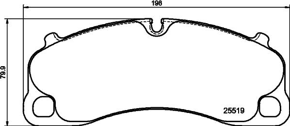 HELLA 8DB 355 039-991 - Kit pastiglie freno, Freno a disco autozon.pro