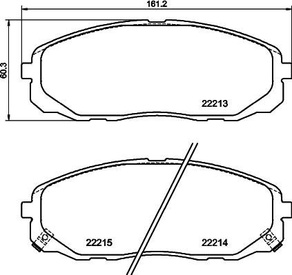 HELLA 8DB 355 039-441 - Kit pastiglie freno, Freno a disco autozon.pro