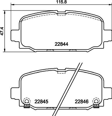 HELLA 8DB 355 039-411 - Kit pastiglie freno, Freno a disco autozon.pro