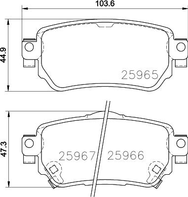 HELLA 8DB 355 039-591 - Kit pastiglie freno, Freno a disco autozon.pro