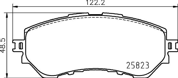 HELLA 8DB 355 039-561 - Kit pastiglie freno, Freno a disco autozon.pro