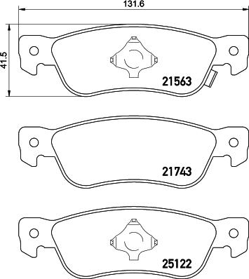 HELLA 8DB 355 039-661 - Kit pastiglie freno, Freno a disco autozon.pro