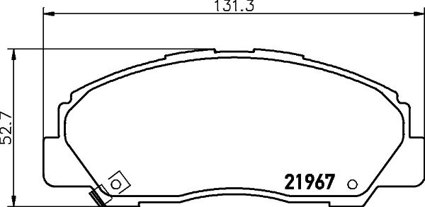 HELLA 8DB 355 039-611 - Kit pastiglie freno, Freno a disco autozon.pro