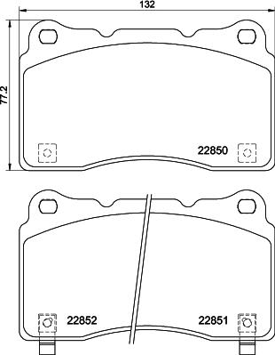 HELLA 8DB 355 039-151 - Kit pastiglie freno, Freno a disco autozon.pro