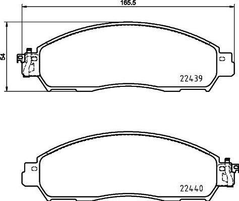 HELLA 8DB 355 039-331 - Kit pastiglie freno, Freno a disco autozon.pro