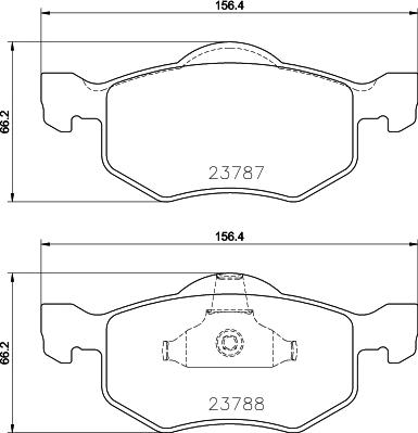 HELLA 8DB 355 039-271 - Kit pastiglie freno, Freno a disco autozon.pro