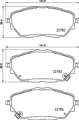 HELLA 8DB 355 039-751 - Kit pastiglie freno, Freno a disco autozon.pro