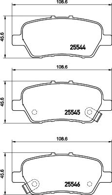 HELLA 8DB 355 039-721 - Kit pastiglie freno, Freno a disco autozon.pro